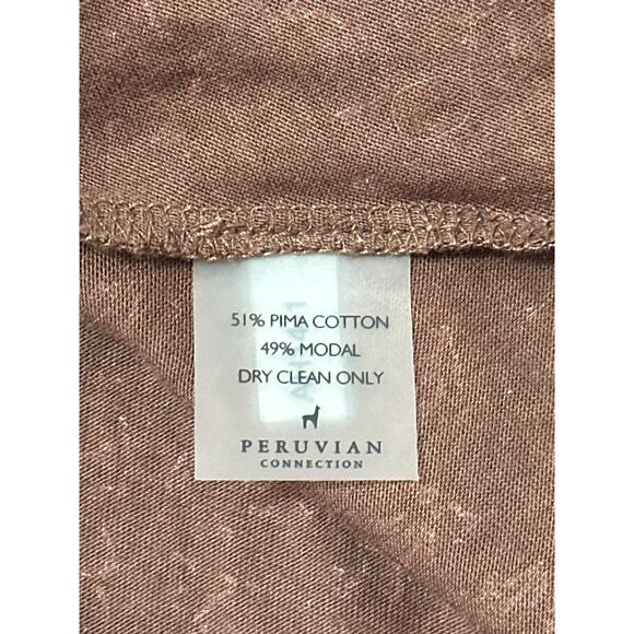 Peruvian Connection San Cristobal Tunic Top Dress Rustic Boho Lagenlook Size L - Picture 13 of 14